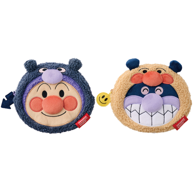 2個セット アンパンマンミュージアム限定 きぐるみフェイスポーチ アンパンマン きぐるみフェイスポーチ｜グッズ＆サービス｜福岡アンパンマン