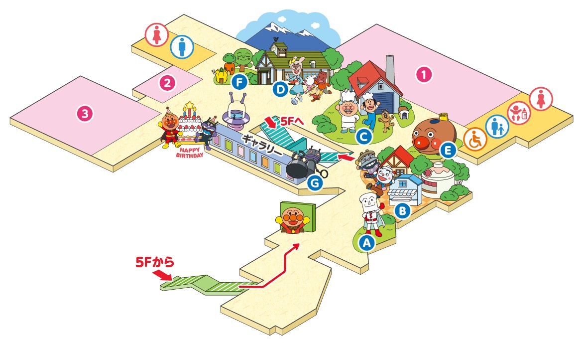 フロアマップ｜福岡アンパンマンこどもミュージアムinモール